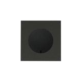 Simon 100 Panel 1-krotny IP44: 1 gniazdo zasilające czarny mat