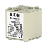FUSE 125A 690V 1*BN/50 AR UC Wkładka szybka 125A AC 690V rozmiar 1 45x59x51 mm aR I 170M3413 EATON