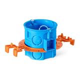 S60Dw ,  Puszka podt. O 60 szeregowa, głęboka, z wkrętami, niebieski