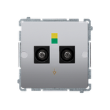 "Simon BASIC WMUE-012000-J013 Gniazdo ekwipotencjalne podwójne (moduł)