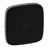 VALENA ALLURE - KLAWISZ CZARNY ŁĄCZNIKA : JEDNOBIEGUNOWEGO LUB SCHODOWEGO LUB PRZYCISKU PRZEŁĄCZNIKA