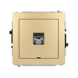 DECO Mechanizm gniazda komputerowego pojedynczego 1xRJ45, kat. 5e, ekranowany, 8-stykowy, bez pola o