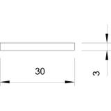 5052 DIN 30X3, PŁASKOWNIK