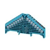 PRV 8 BL 35X7.5 WS/RT Zacisk rozdzielacza krosowego, PUSH IN, 1.5, 250, 8 A, liczba przyłączeń: 32, TS 35 x 7.5, niebieski, kolor elementów uruchamiających: biało-czerwony /20szt 1173910000 WEIDMÜLLER