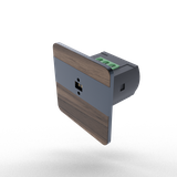 Laserowy czujnik odległości DRL-12, czujnik ruchu, orzech-antracyt