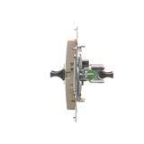 Simon 54 Gniazdo światłowodowe / optyczne podwójne SC/APC złoty mat