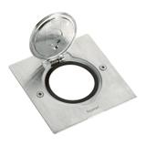 Pokrywa Gniazda Pojedyncza Kwadratowa Inox 089700 LEGRAND
