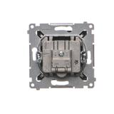 Simon 54 Gniazdo antenowe satelitarne podwójne SAT-SAT-RTV czarny