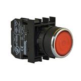 Przycisk stabilny kryty 1NC czerwony