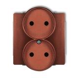 DECO Mechanizm gniazda podwójnego do ramki DECO Soft bez uziemienia 2x2P (przesłony torów prądowych)