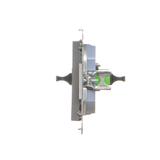 Simon 55 Gniazdo światłowodowe / optyczne pojedyncze SC/APC Grafitowy mat