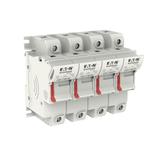 3 Pole 14x51 MFH Neon Indicator and Neut Podstawa wkł. cyl. 14x51 3p+1N 50A 690 Vac wskaźnik CH143DN