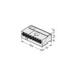 Szybkozłączka MIKRO 8x 0,6‑0,8mm2 jasnoszara 243‑308 /50szt./ WAGO