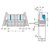 Gniazdo MCS‑MIDI Classic 5‑biegunowe jasnoszare raster 5mm 722‑235/005‑000/039‑000 /50szt./ WAGO