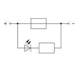 złączka do bezpieczn. samochodowych 12 V 6 mm2 szara