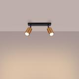 Plafon WINX 2 czarny/miedź