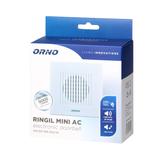 Dzwonek elektroniczny jednotonowy RINGIL MINI AC 230V biały OR-DP-MR-160/W ORNO