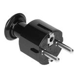 Wtyczka prosta Uni-Schuko 16A, 230V, czarna OR-AE-13304/B ORNO