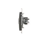 Simon 54 Gniazdo komputerowe RJ45 kategoria 5e + telefoniczne RJ12 antracyt D5T.01/48 KONTAKT