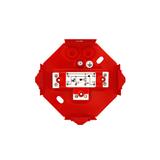 PIP-1AN B3x2x4 Puszka przeciwpożarowa, ośmiokątna, E90, z bezpiecznikiem 0,375A, 3x2x4 mm2, 123x115x