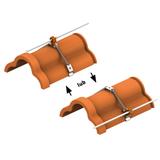 AN-153BN/OH/ Uchwyt gąsiorowy sprężynowy /OH/ brązowy