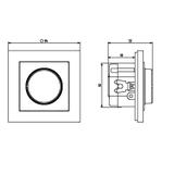 SONATA Ściemniacz przyciskowo-obrotowy przystosowany do obciążenia żarowego i halogenowego - kolor c