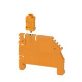 WBB WDU1.5/BL... Płyta separacyjna (terminal), Płyta zamykająca i pośrednia, 45.4 mm x 36.7 mm, pomarańczowy /10szt./ 1068160000 WEIDMÜLLER