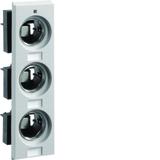 Podstawa bezpiecznikowa DIII 3x63A z pokrywą izolacyjną W=54mm L63L HAGER