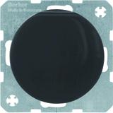 BERKER R.1/R.3 Gniazdo SCHUKO z pokrywą czarny 47512045 HAGER