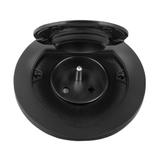 Hermetyczne gniazdo elektryczne okrągłe, IP55, 1x2P+Z(French), czarne