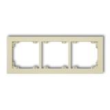 DECO Ramka potrójna z tworzywa DECO Pastel Matt orzech ziemny 44DR-3 KARLIK