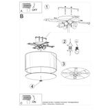 Sollux Plafon OTTO 50 czarny SL.0746