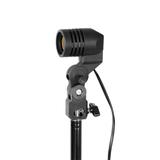 RIGEL LED zestaw: lampa warsztatowa składana 5-skrzydłowa 55W + statyw + adapter