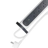 Przedłużacz Premium Obrotowy 4-Gniazdowy Z/U Ze Wskaźnikiem Obciążenia Z Przewodem 1,5Mb 3x1.5Mm2 Biały/Grafitowy Helmo 049440 LEGRAND