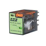 Przekaźnik 4xNO/NC obciążalność (na kanał) 5A/240V AC lub 12A/28V DC napięcie zasilania cewki 230V F PG-4P-5A-230AC F&F