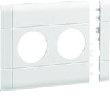 tehalit.WA Maskownica 2-krotna ABS bezhalogenowy 120mm biały