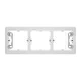 Simon 55 Puszka natynkowa 3-krotna do ramek LINE/DUO Wyokość: 40mm Jasnoszary mat