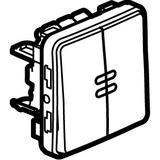 PLEXO55 ŁĄCZNIK SCHODOWY + PRZYCISK PODŚWIETLANY BIAŁY/ECRU 10AX-250V~, Legrand