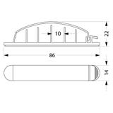 Uchwyt kablowy samoprzylepny otwierany UKSot-6 ( 20 szt ) 37.66 OPATÓWEK