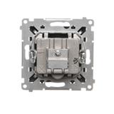 Simon 55 Gniazdo antenowe R-TV-SAT przelotowe 7dB 1x Wejście: 5 MHz÷2,4 GHz Czarny mat