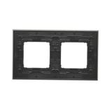 Simon 54 Nature Ramka 2-krotna Nature-Metal INOX KLASYCZNY IP20/IP44* (*IP44-należy zastosować zestaw uszczelek DUN2) DRN2/77 KONTAKT