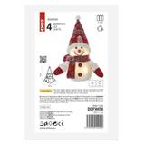 Świecący bałwanek świąteczny LED25 cm 3x AA ciepła biel IP20 DCFW04 EMOS