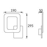 Oprawa dekoracyjna SMD LED HOP LED D 12W BLACK/WHITE NW