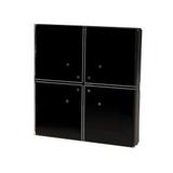 Szklany przycisk dotykowy do automatyki domowej dowolnego producenta 24V czarny GS4-DC-B F&F