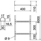 DRABINKA LG 110X400 FS