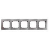 AS Ramka pięciokrotna - kolor srebro