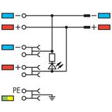 4-przewodowa złączka zasilająca do czujn