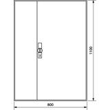 univers Obudowa FW pusta IP44 kl.II 1100x800x160 FWB73D HAGER