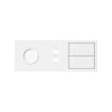 Simon 100 Panel 3-krotny: 1 gniazdo+1 podwójna ładowarka USB+1 przycisk żaluzjowy+1 klawisz biały ma