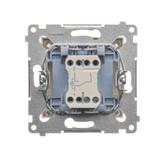 Simon 54 Łącznik schodowy z podświetleniem LED 10A 250V szybkozłączka kremowy DW6L.01/41 KONTAKT